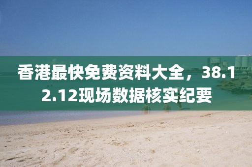 香港最快免费资料大全，38.12.12现场数据核实纪要