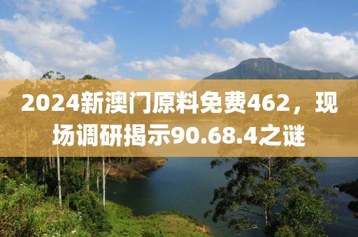 2024新澳门原料免费462，现场调研揭示90.68.4之谜
