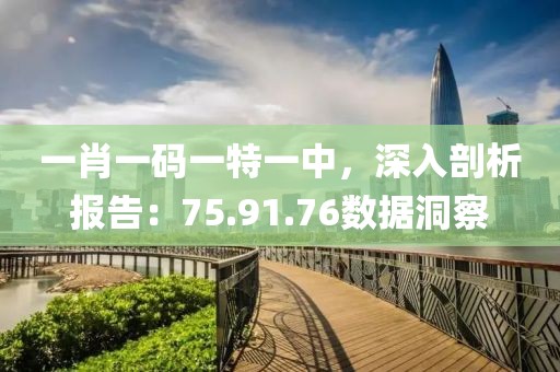 一肖一码一特一中，深入剖析报告：75.91.76数据洞察