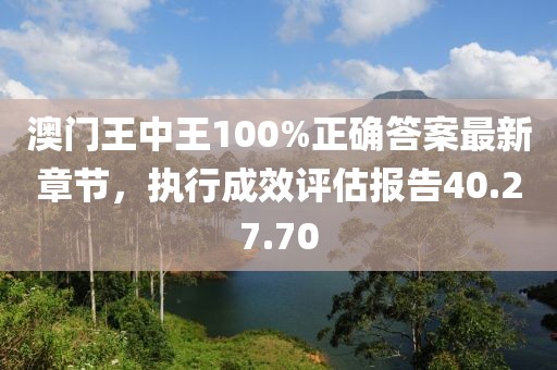 澳门王中王100%正确答案最新章节，执行成效评估报告40.27.70
