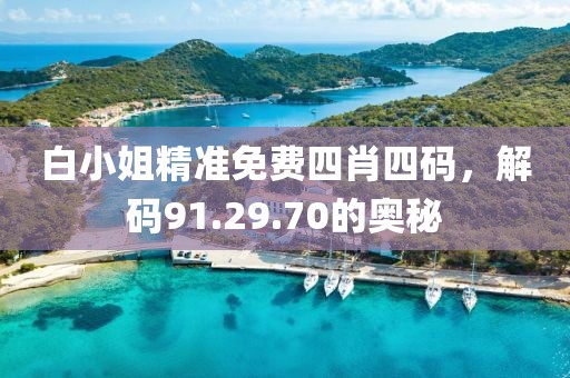 白小姐精准免费四肖四码，解码91.29.70的奥秘