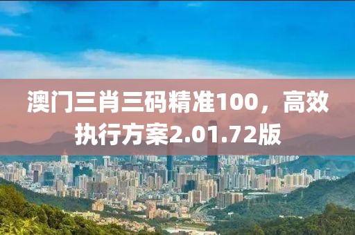 澳门三肖三码精准100，高效执行方案2.01.72版