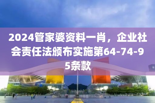 2024管家婆资料一肖，企业社会责任法颁布实施第64-74-95条款
