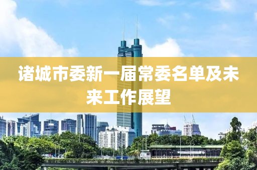 诸城市委新一届常委名单及未来工作展望