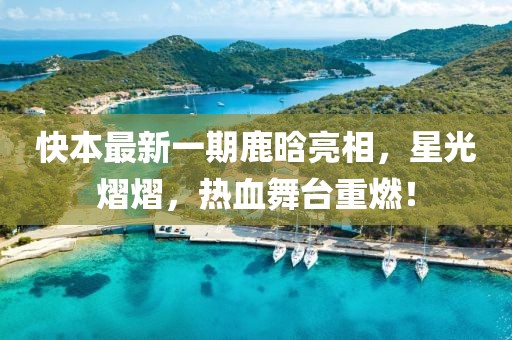 快本最新一期鹿晗亮相，星光熠熠，热血舞台重燃！