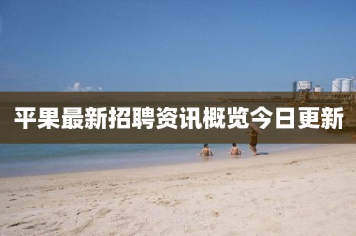 平果最新招聘资讯概览今日更新