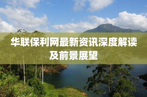 华联保利网最新资讯深度解读及前景展望