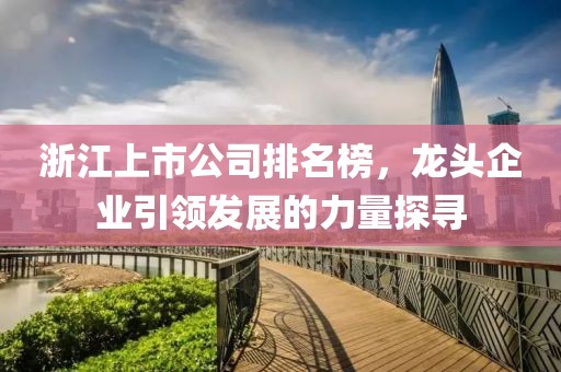 浙江上市公司排名榜，龙头企业引领发展的力量探寻