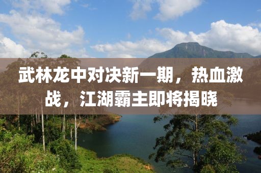 武林龙中对决新一期，热血激战，江湖霸主即将揭晓