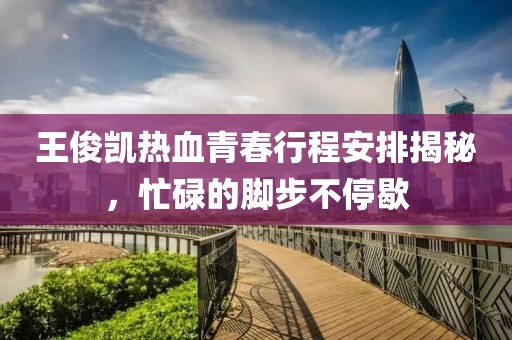 王俊凯热血青春行程安排揭秘，忙碌的脚步不停歇