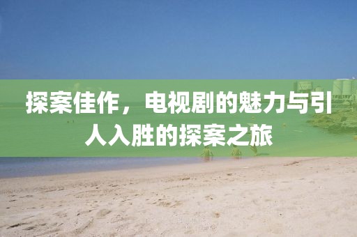 探案佳作，电视剧的魅力与引人入胜的探案之旅