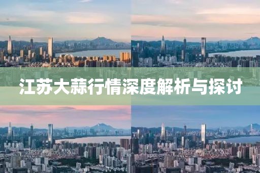 江苏大蒜行情深度解析与探讨