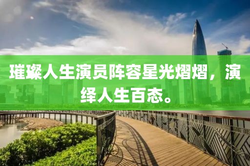 璀璨人生演员阵容星光熠熠，演绎人生百态。
